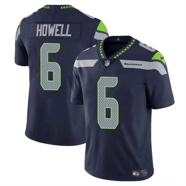 Men & Women & Youth Seattle Seahawks #6 Sam Howell Navy Vapor Limited Football Stitched Jersey->seattle seahawks->NFL Jersey